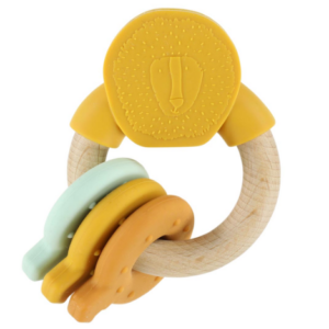 Anneau d'activités en silicone et bois Trixie (Mr Lion)