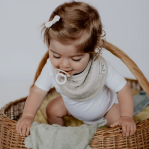 Bandana triangle en bambou Timboo (Frosted Almond)