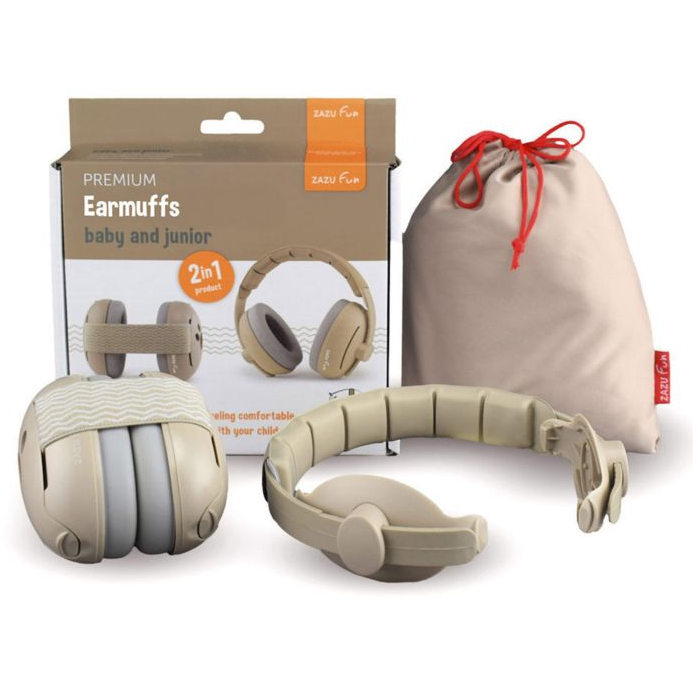 Casque de protection auditive 2en1 Baby/Junior Zazu (Beige)