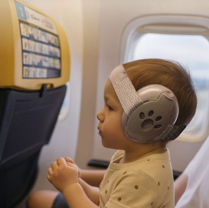 Casque de protection auditive 2en1 Baby/Junior Zazu (Beige)