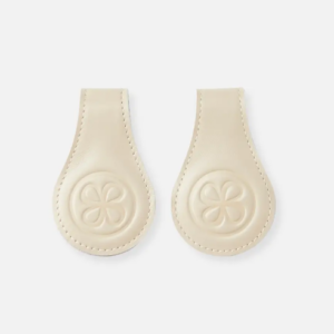 Cloby Clips aimantés en cuir beige (réversible)