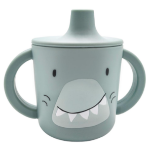 Gobelet d'apprentissage en silicone Trixie (Mr Requin)