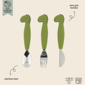 Lot de 3 couverts en inox Trixie (Mr Dino)