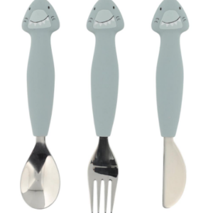 Lot de 3 couverts en inox Trixie (Mr Requin)
