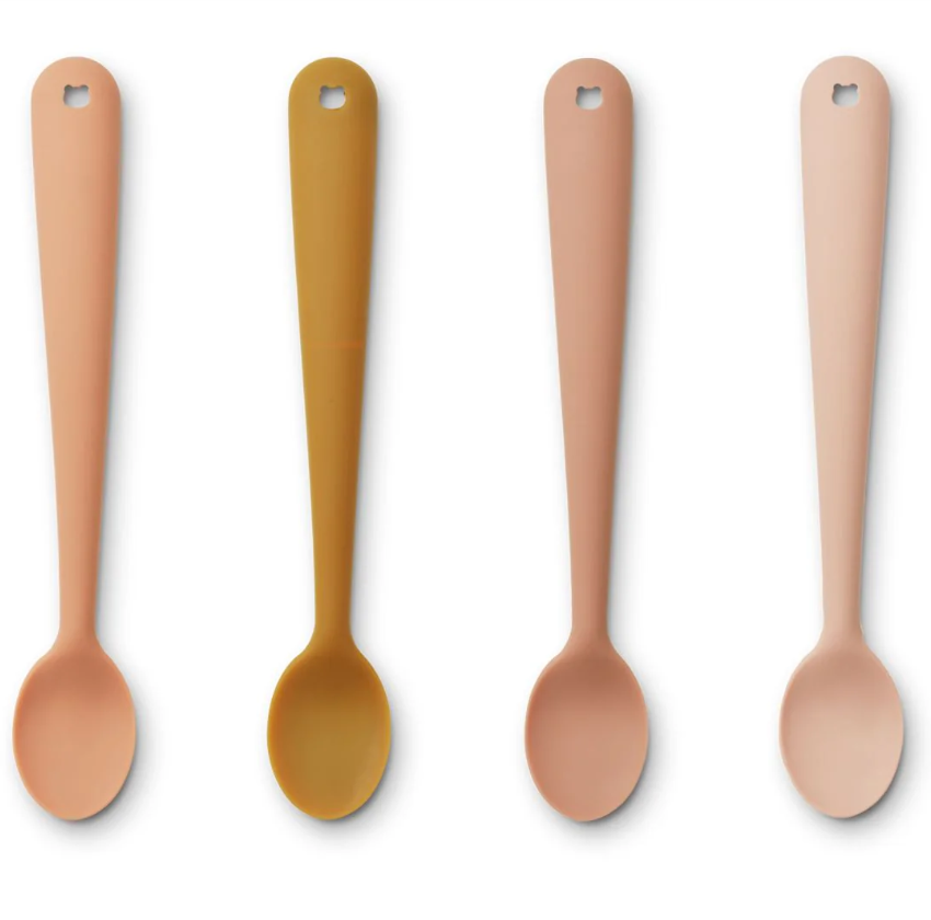 Lot de 4 cuillères premiers repas Siv Liewood (Rose mix)