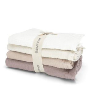 Lot de 4 langes tétra 70x70cm Babyshower (Nude Mix)