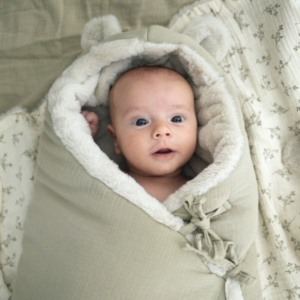 Nid d'ange hiver Babyshower (Teddy Dune Powder)