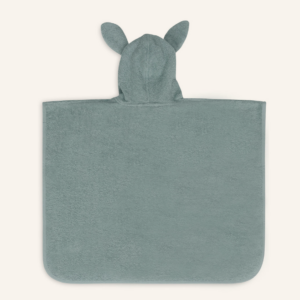 Poncho de bain éponge 'Rabbit' Jollein (Sea Green)