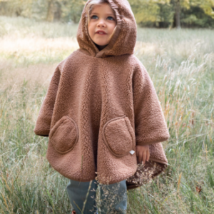 Poncho de voyage 9-36m Bemini Teddy outside +Jersey (Muffin)