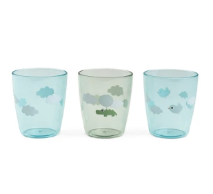 Set de 3 gobelets Yummy Mini Glass Done By Deer (green)