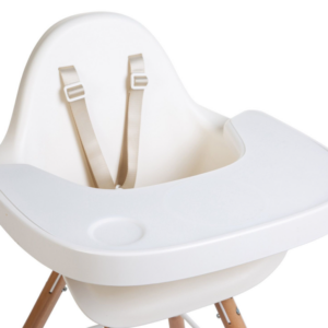 Tablette + naperon pour chaise Evolu Childhome (Blanc)