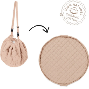 Tapis d'éveil + sac range jouets Play&Go Soft Organic (Fleuri)