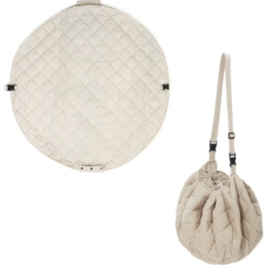 Tapis d'éveil + sac range jouets Play&Go Soft Organic (Stripes Blue)