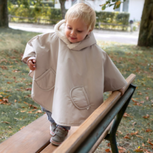 Poncho de voyage 9-36m Bemini Waterproof + Teddy (Neutral)