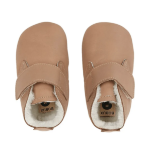 Chaussons en cuir souple Bobux - Desert Arctic Caramel (Teddy)