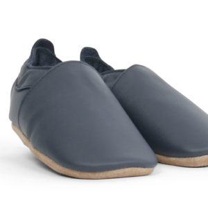 Chaussons en cuir souple Bobux - Simple shoe Navy