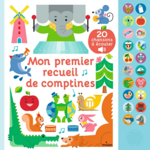 Livre sonore 'Mon premier recueil de comptines' Milan Editions