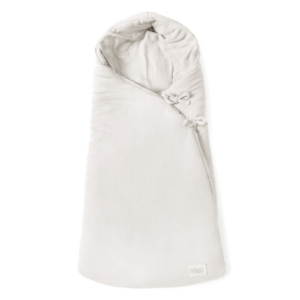 Nid d'ange en gaz de coton Babyshower (Milky White)