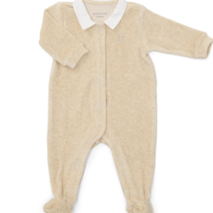 Pyjama velours col blanc Poetree (Sand)