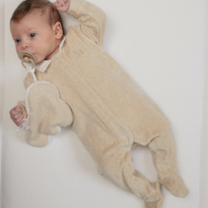 Pyjama velours col blanc Poetree (Sand)