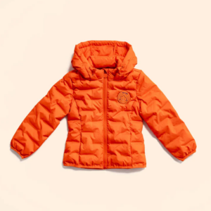 Doudoune light Fille ML 'émotions' Tom et Gaby (Orange)