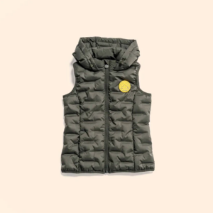 Doudoune light Fille SM 'émotions' Tom et Gaby (Kaki)