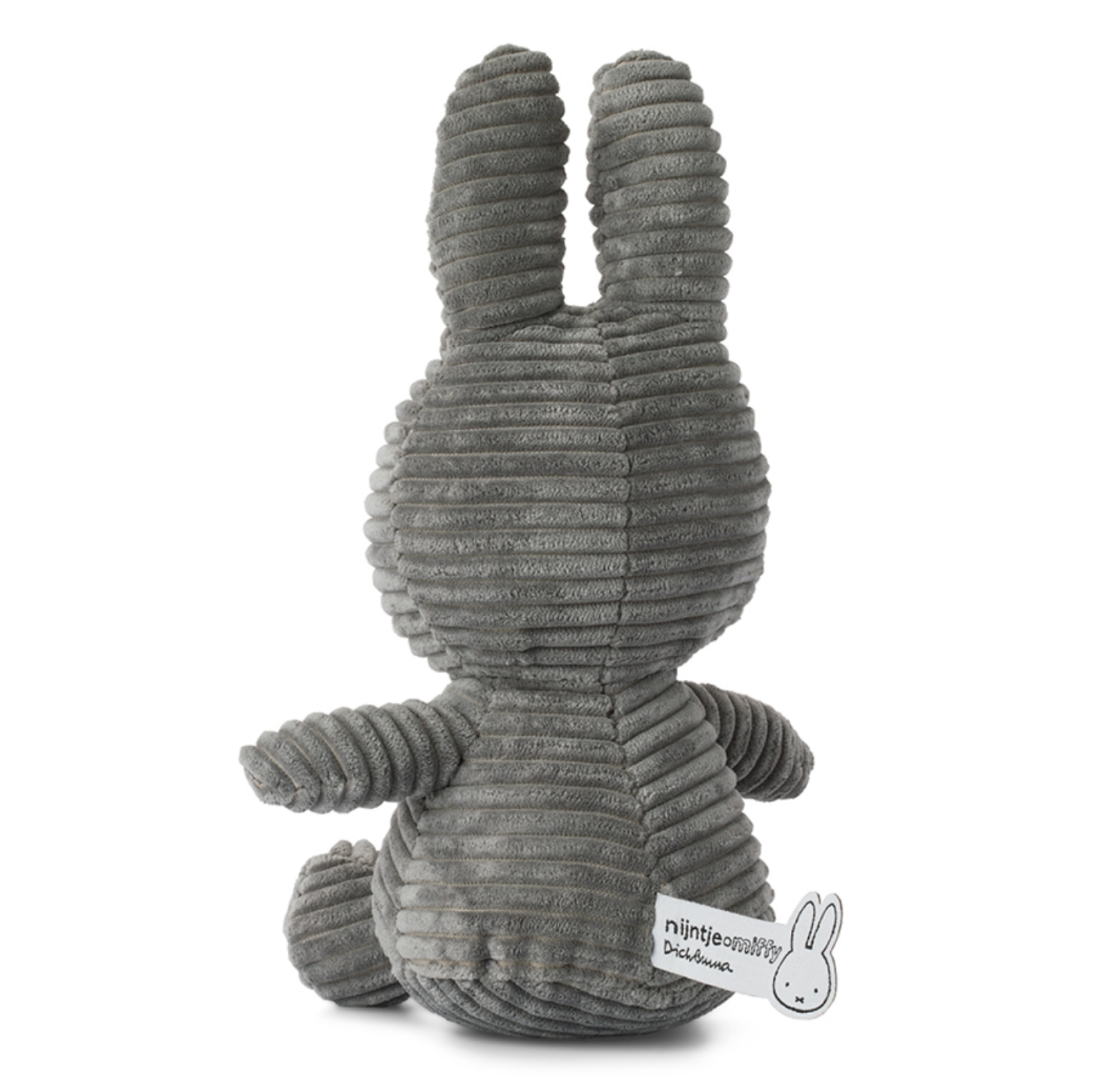 Peluche Miffy Sitting 23cm (Corduroy Dark Grey)