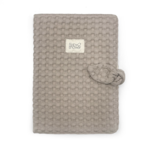 Protège carnet de santé imperméable Babyshower (Gofre Latte)