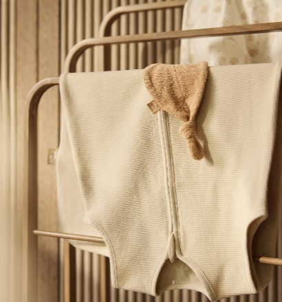 Sac de couchage 70cm TOG 0.5 jersey Little Waffle Jollein (Sand)
