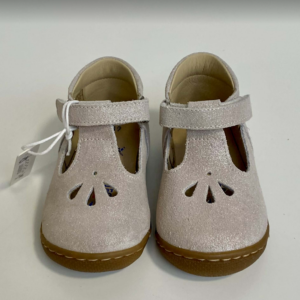 Chaussures en cuir Lulu à scratch Stabifoot (Champagne)