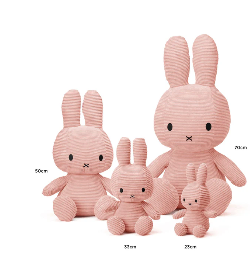 Peluche Miffy Sitting 23cm (Corduroy Rose)