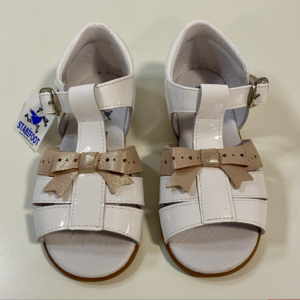 Sandalettes en cuir Lidia Stabifoot (White/Rosa)