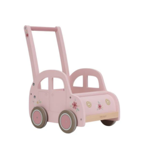 Chariot de marche en bois Little Dutch (Walker Wagon Pink)
