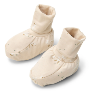 Chaussons beige imprimé 'Newborn Naturals' Little Dutch (0-3m)