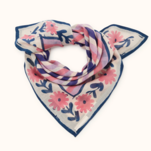 Foulard 50x50cm Small Dupitta Apaches (Futa True Blue)