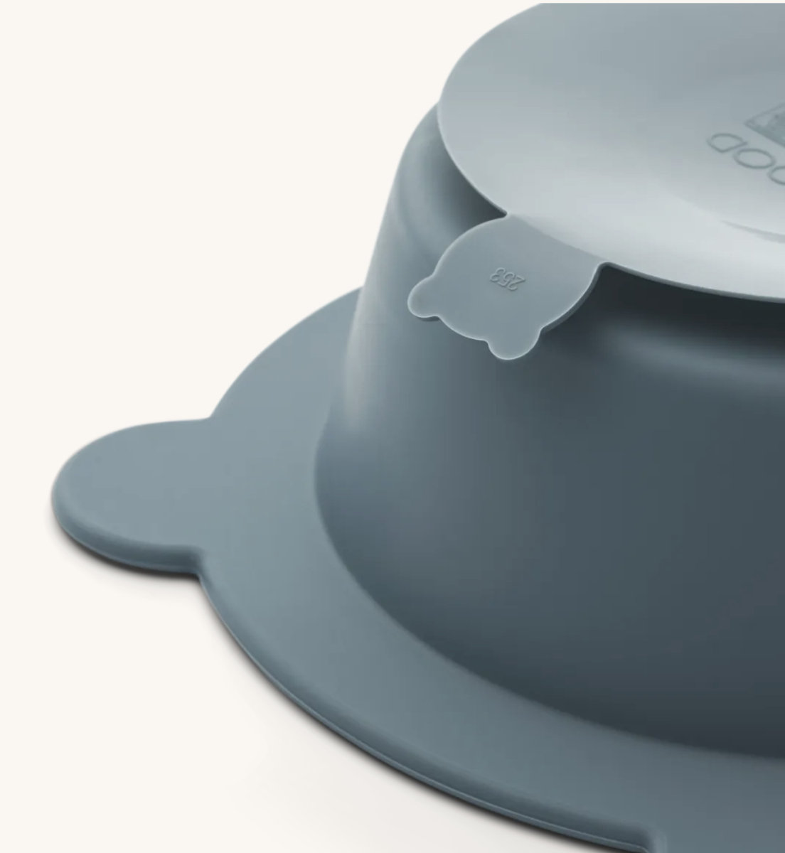 Lot de 2 bols à ventouse en silicone Peony Liewood (Sea blue/Whale blue)