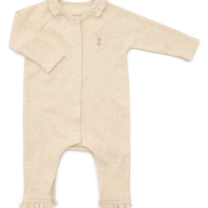 Pyjama coton cotelé à volant Oliva Sand Poetree