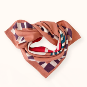 Foulard 50x50cm Manika Apaches (Corazon Rust)