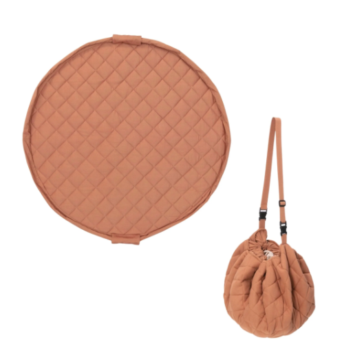 Tapis d'éveil + sac range jouets Play&Go Soft Organic (Tawny Brown)