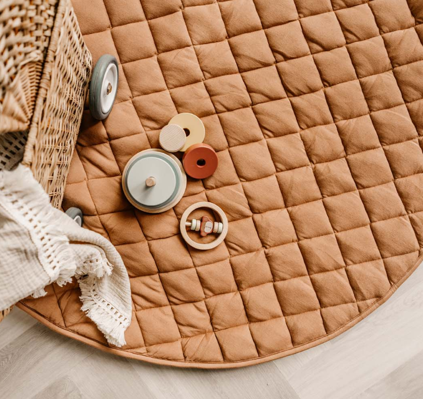Tapis d'éveil + sac range jouets Play&Go Soft Organic (Tawny Brown)