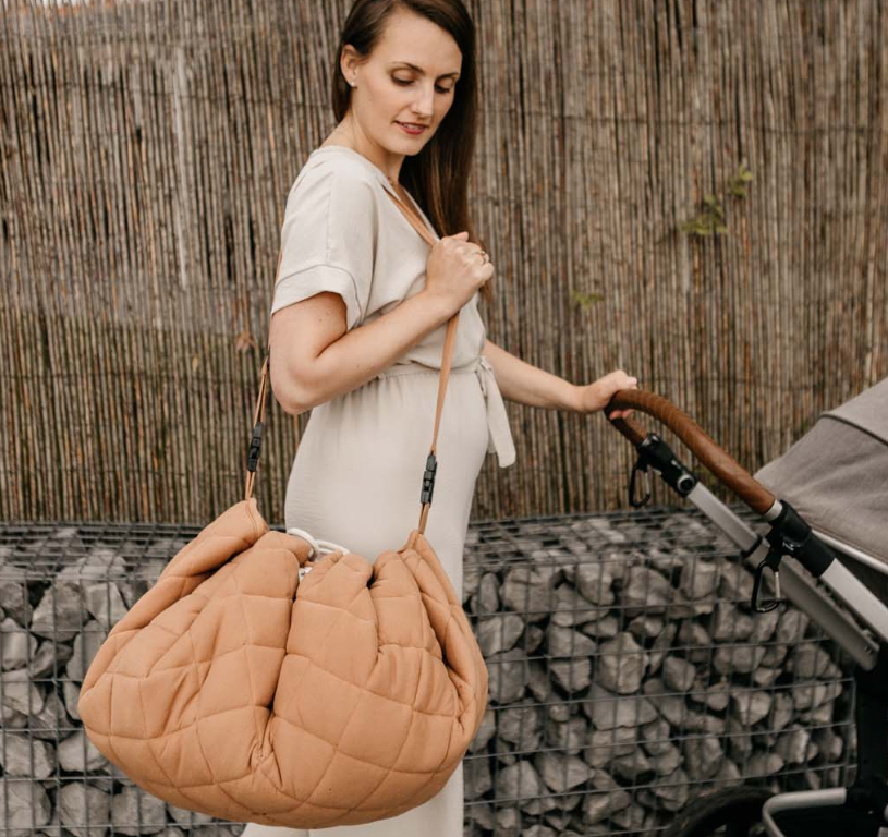 Tapis d'éveil + sac range jouets Play&Go Soft Organic (Tawny Brown)