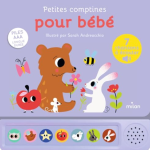 Livre sonore 'Petites Comptines pour bébé' Milan Editions