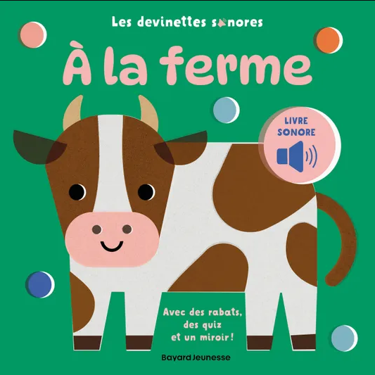 Livre sonore les devinettes 'A la ferme' Milan Editions COPY