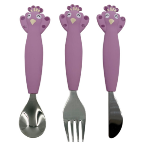 Lot de 3 couverts en inox Trixie (Mrs Paonne)