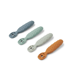 Lot de 4 cuillères Caelia Liewood (Whale Bleu Multi mix)