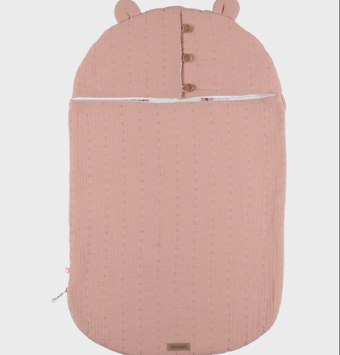 Nid d'ange été universel en gaz de coton Noukies (Rose)