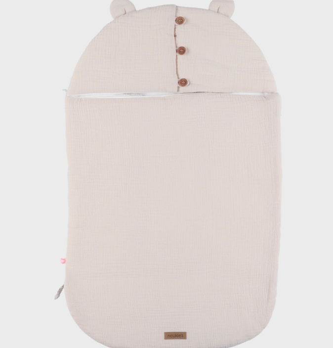 Nid d'ange universel été en gaz de coton Noukies (Beige)