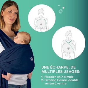 Porte bébé Babycare Koala Cuddle Band 2 (bleu)