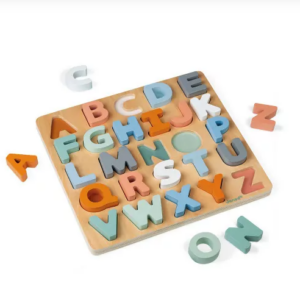 Puzzle Alphabet réversible en bois Janod
