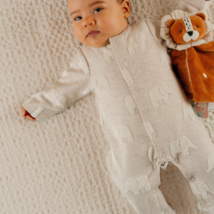 Pyjama bébé coton jacquard 'Elephant' Noukies